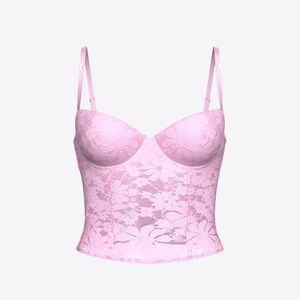 Victoria’s Secret Pink Lace Bustier Top